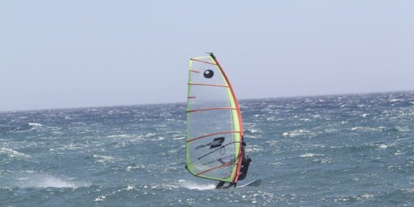 Windsurfing at Romanos beach