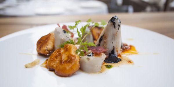 CALAMARS CONFITATS FARCITS AMB CEPS I FOIE GRAS 1