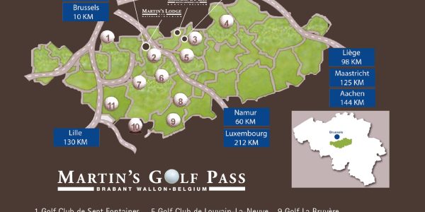 Overzicht hotels en golfbanen